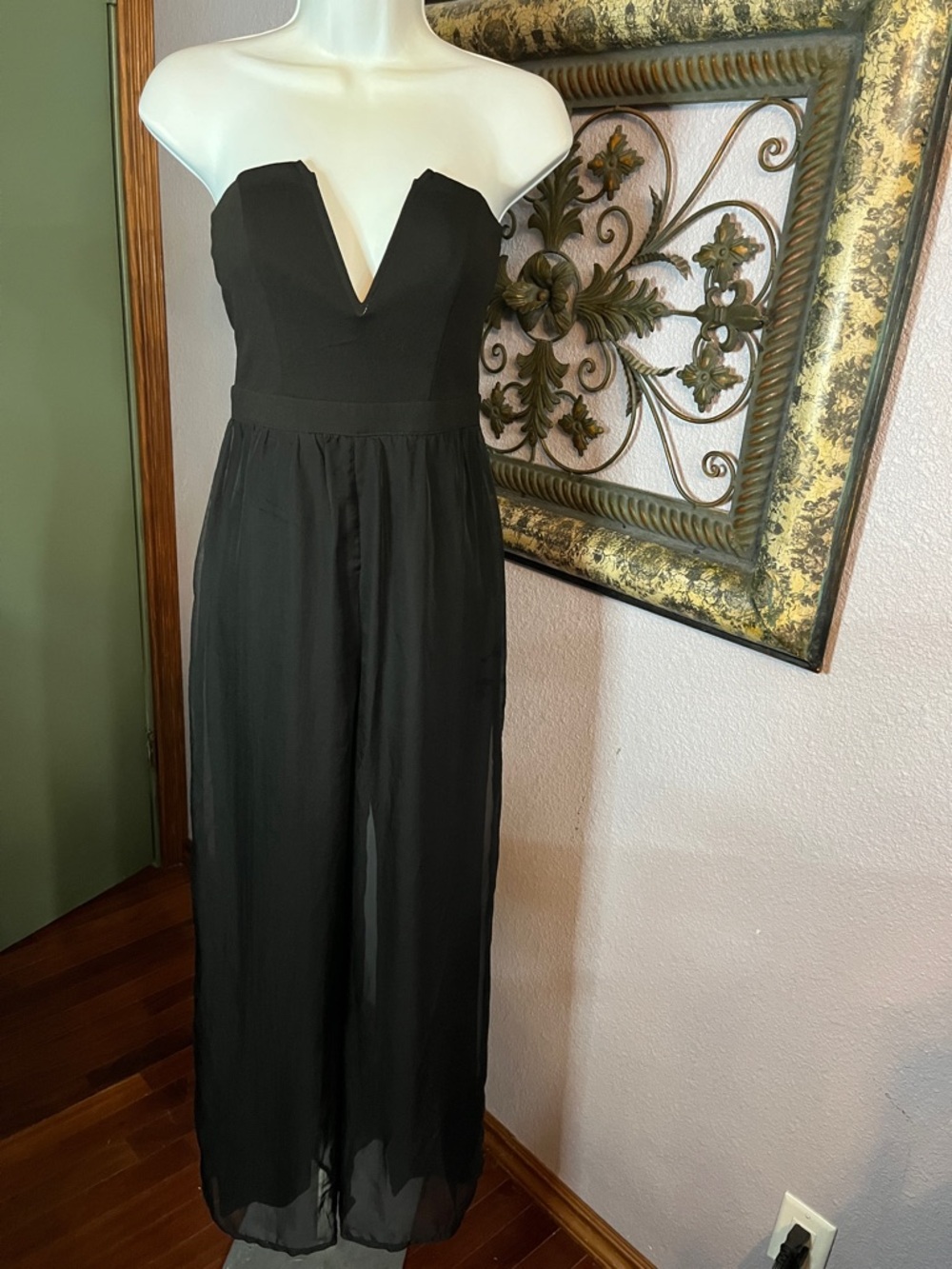 Windsor Sweetheart Strapless Jumpsuit- Wide Legs Sz XS